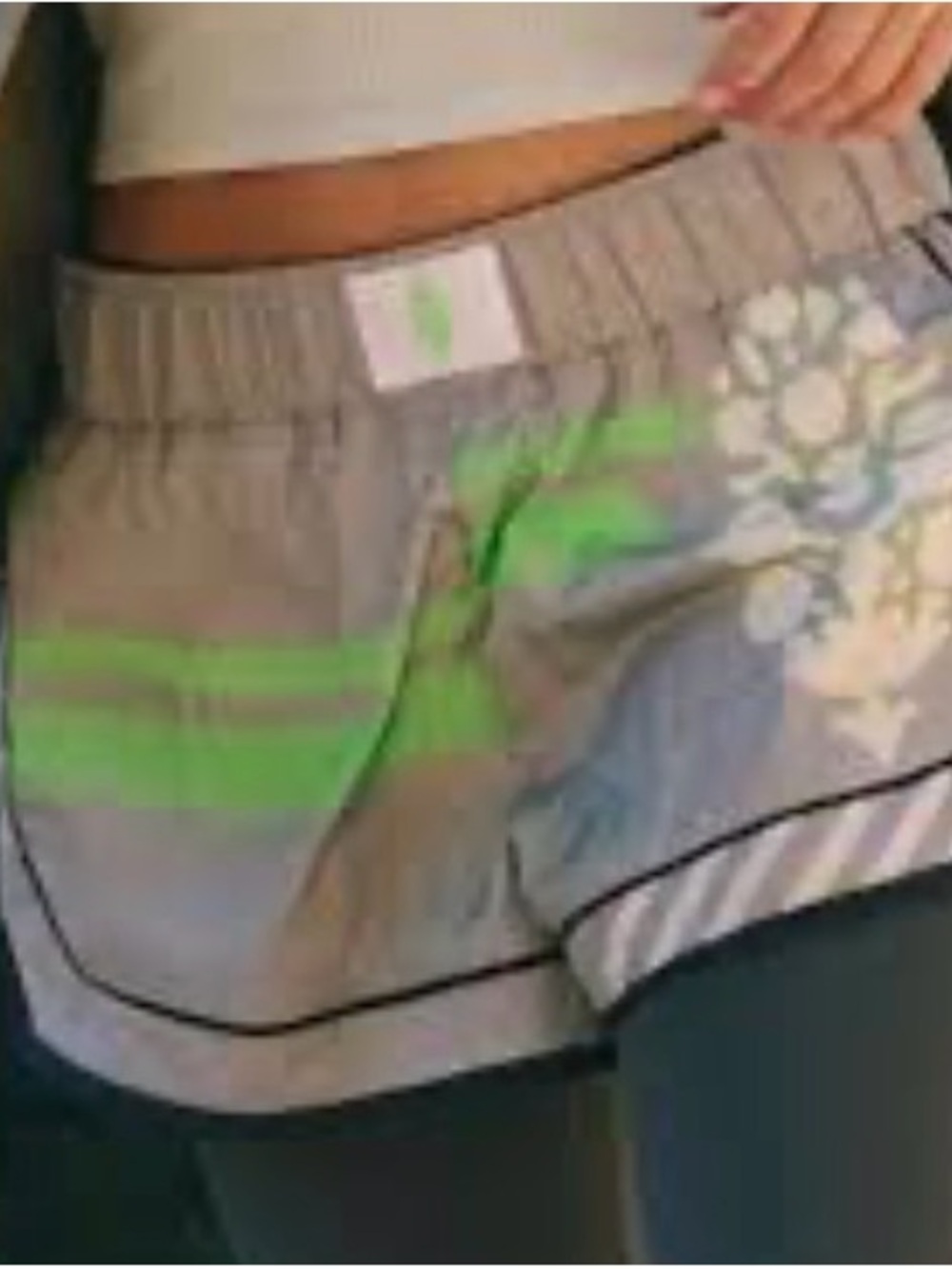 FP Movement by Free People Logo Green Athletic Shorts Size Small - Picture 4 of 10